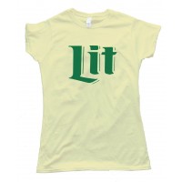 Womens Lit Miller Lite Trees - Tee Shirt