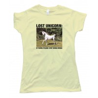 Womens Lost Unicorn - Tee Shirt