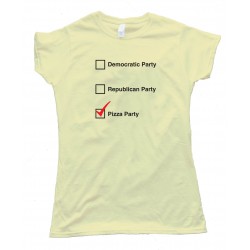 Womens Pizza Party Democratic Republican Choices - Tee Shirt