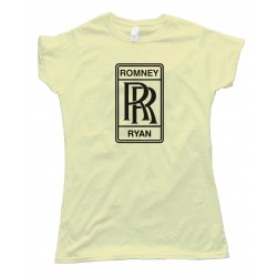 Womens Romney Ryan Rolls Royce Logo - Tee Shirt