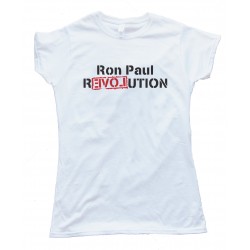 Womens Ron Paul Revolution Love Tee Shirt