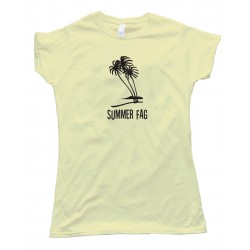 Womens Summer Fag 4Chan - Palm Trees - Tee Shirt