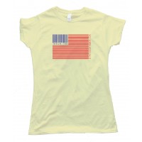 Womens Upc American Flag - Tee Shirt