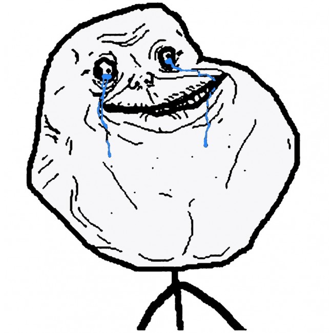 Rage Faces : Forever Alone Tee Shirt