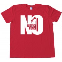 Large No Justice No Peace Hoodie - Tee Shirt