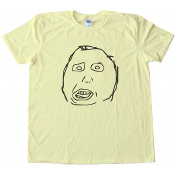 Moron Rage Comic Face Tee Shirt