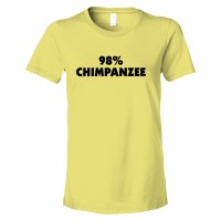 Womens 98% Chimpanzee Dna Relation And Evolution - Tee Shirt