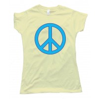 Womens Peace Sign - Retro Tee Shirt