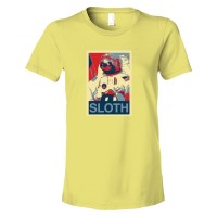 Womens Sloth Face Plain Simple - Tee Shirt