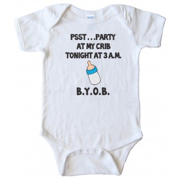 Party At My Crib Tonight Baby Bodysuit