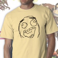Excited Rage Face Tee Shirt