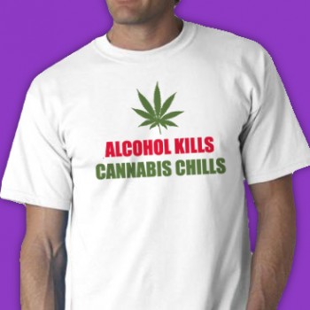Alcohol Kills Cannabis Chills Tee Shirt