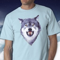 Courage Wolf Tee Shirt