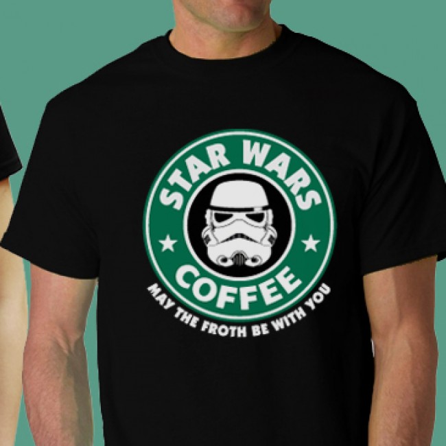 Star Wars Coffee Parody Funny T-shirt Joke Gift 