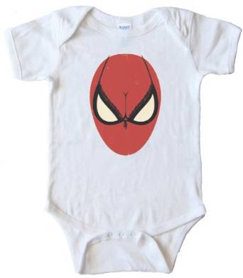 Spiderman Bra Face Boobs - Baby Bodysuit