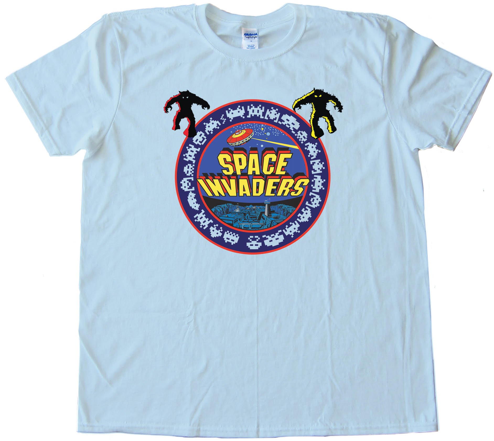 1978 Space Invaders Bally Midway Classic Video Gamer - Tee Shirt