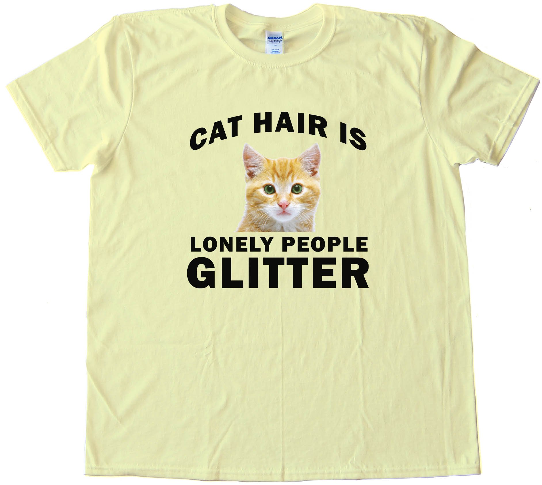 Cat Hair Is Lonely People Glitter - Tee Shirt