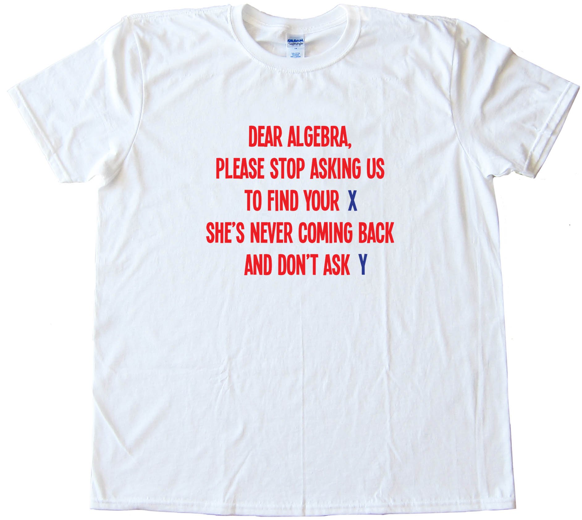 Dear Algebra Please Stop Asking Us To Find Your X - Tee Shirt