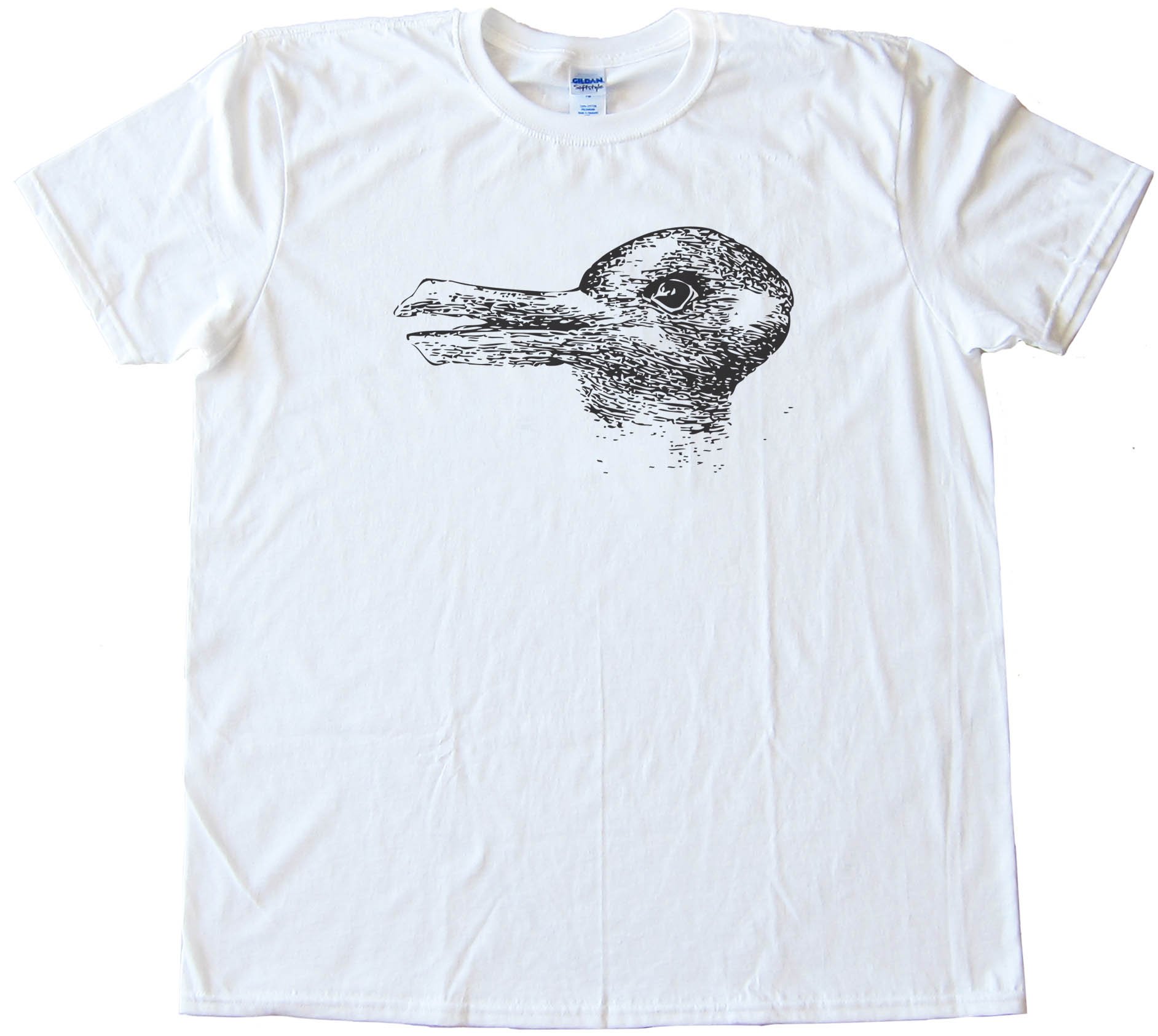 Duck Season Rabbit Season - Optical Illusion - Tee Shirt