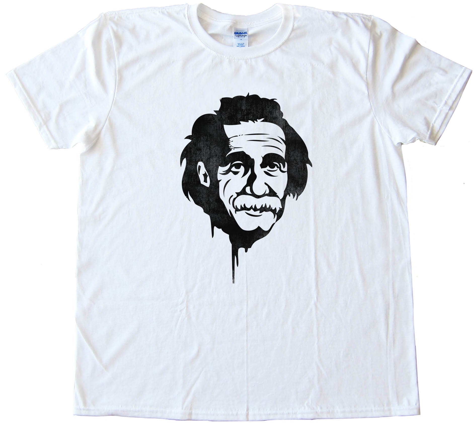Einstein Graffitti Stencil Retro - Tee Shirt