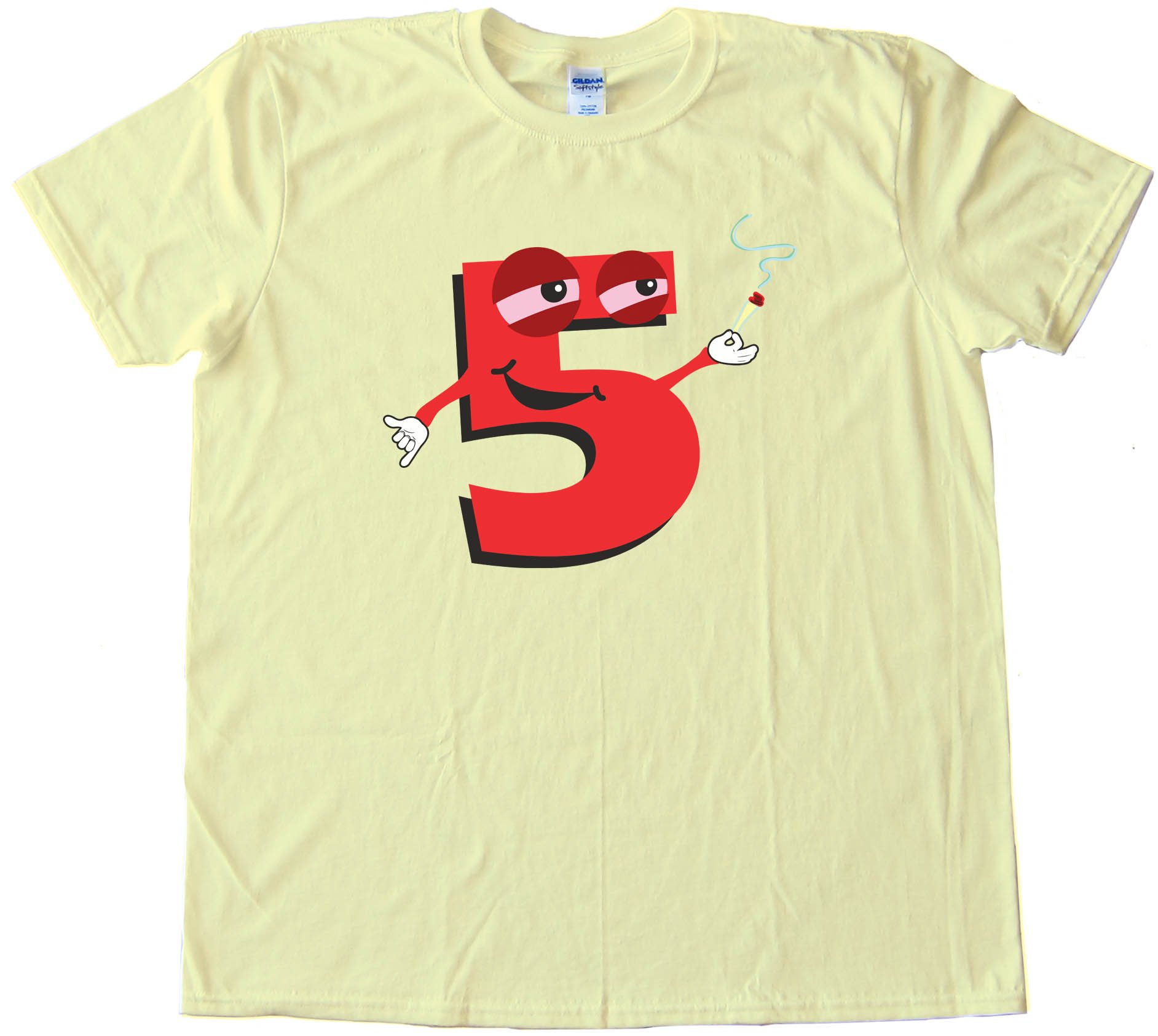High Five Smoking Number 5 - Tee Shirt