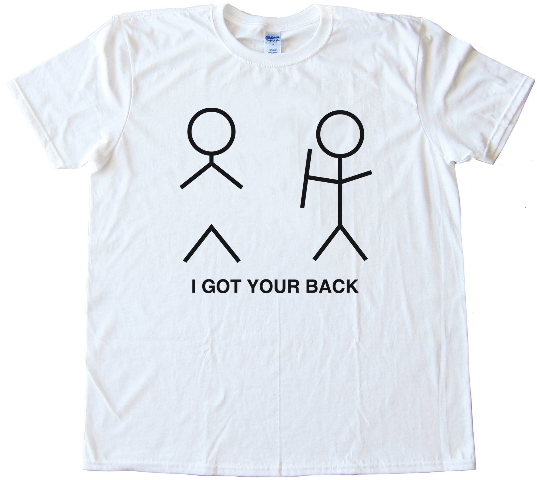 I Got Your Back Stick Figure Tee Shirt