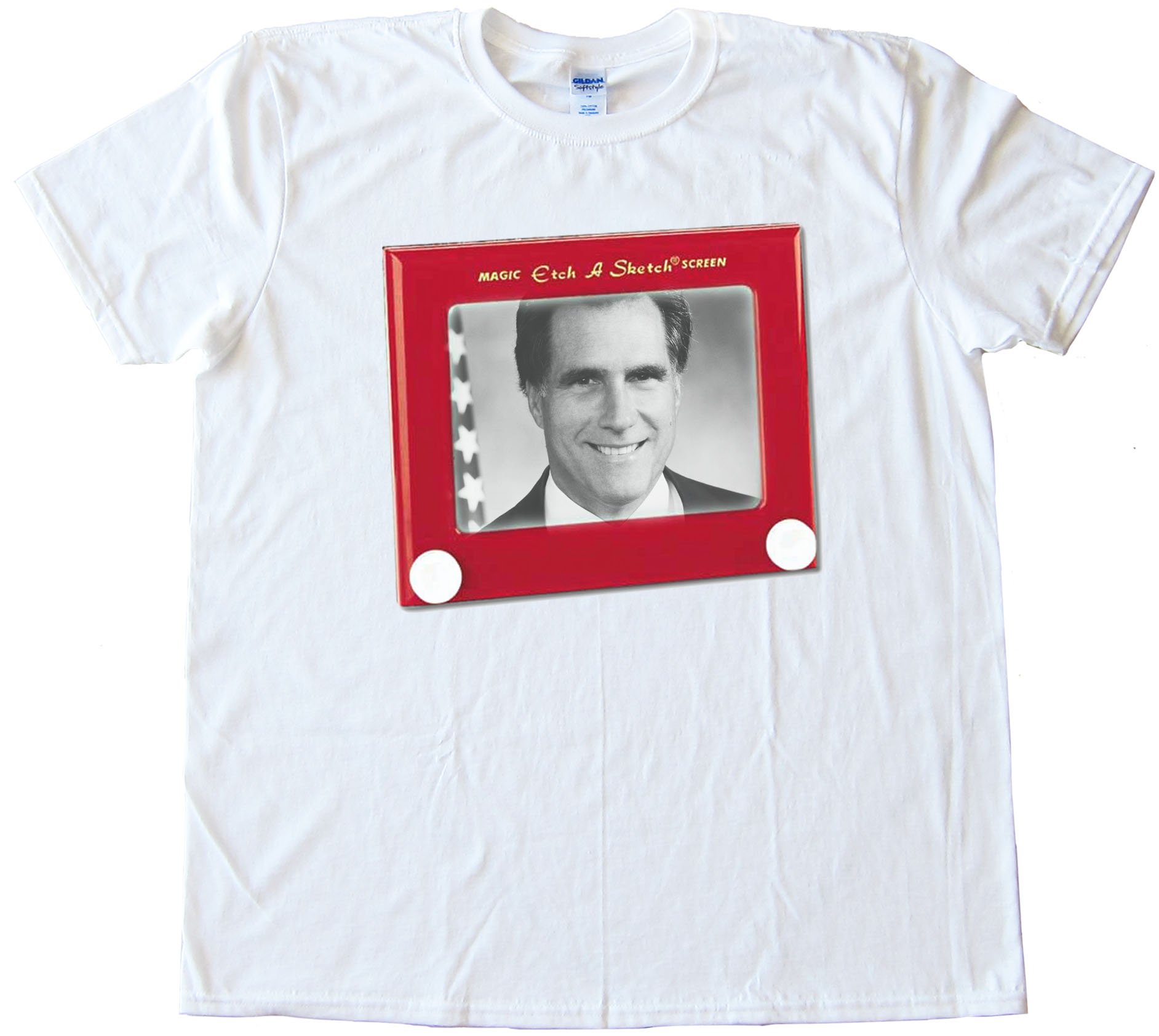 Mitt Romney Etch A Sketch Tee Shirt