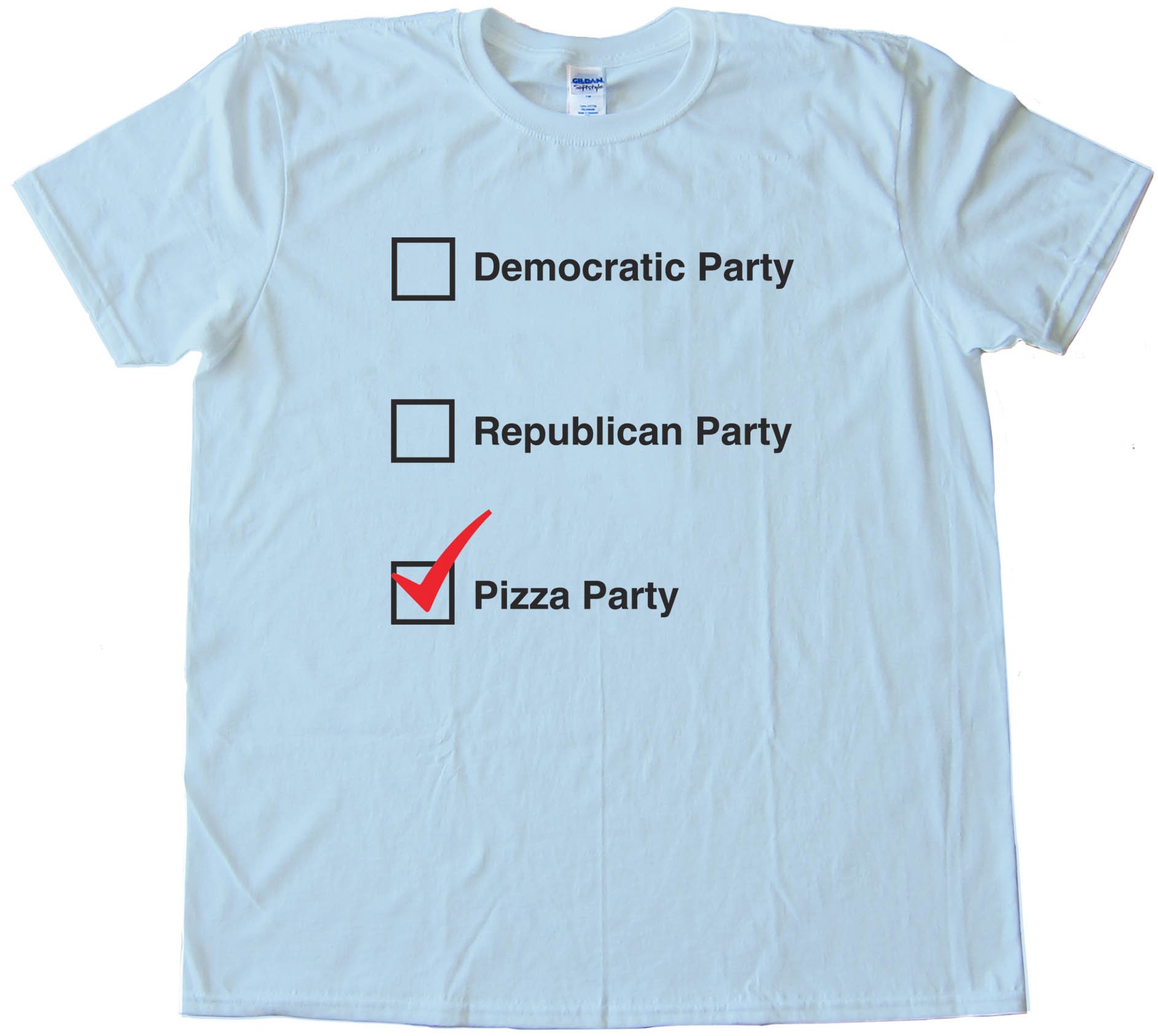 Pizza Party Democratic Republican Choices - Tee Shirt