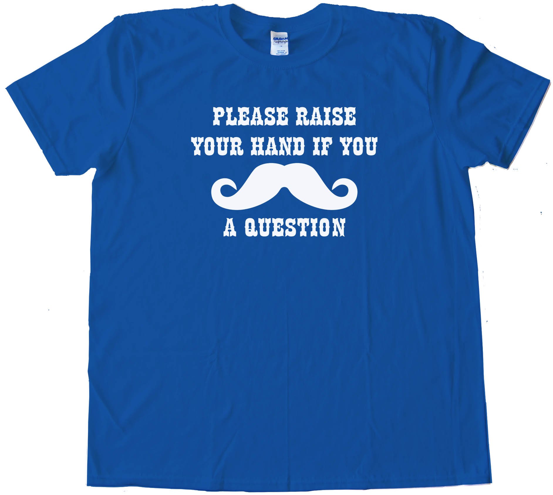 Please Raise Your Hand If You Mustache A Question Tee Shirt