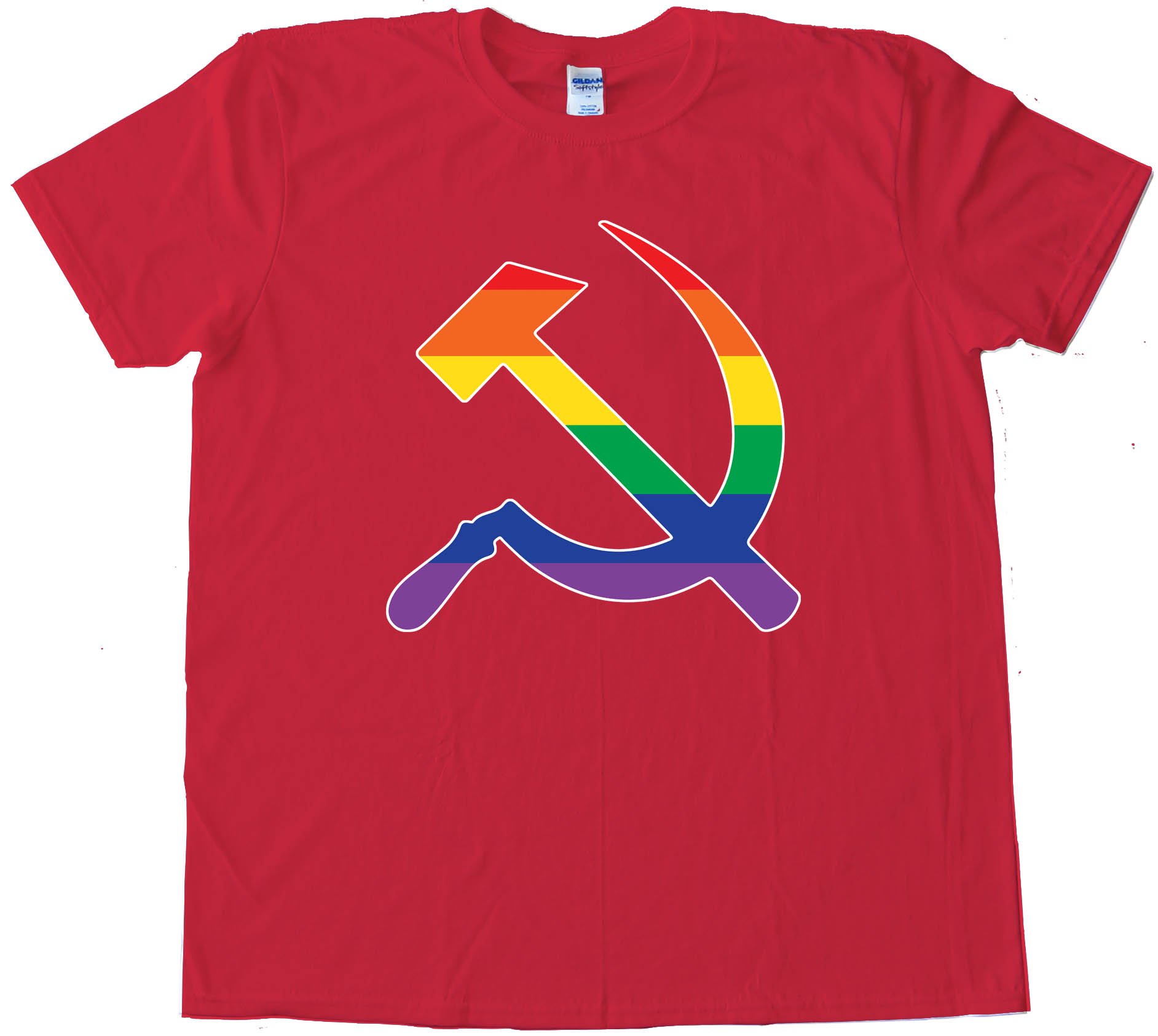 Rainbow Hammer And Sickle - Tee Shirt