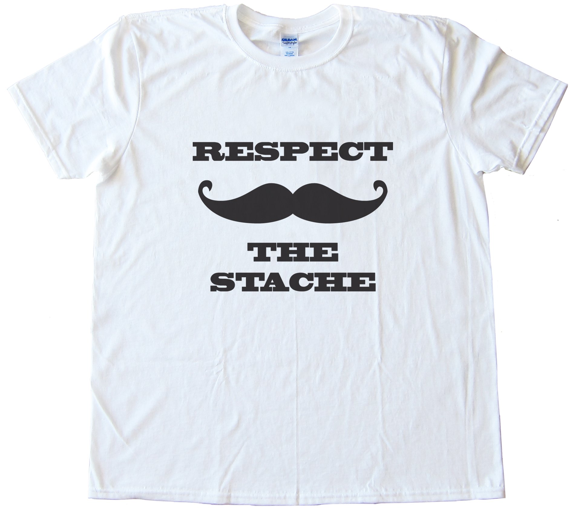 Respect The Stache Mustache Tee Shirt