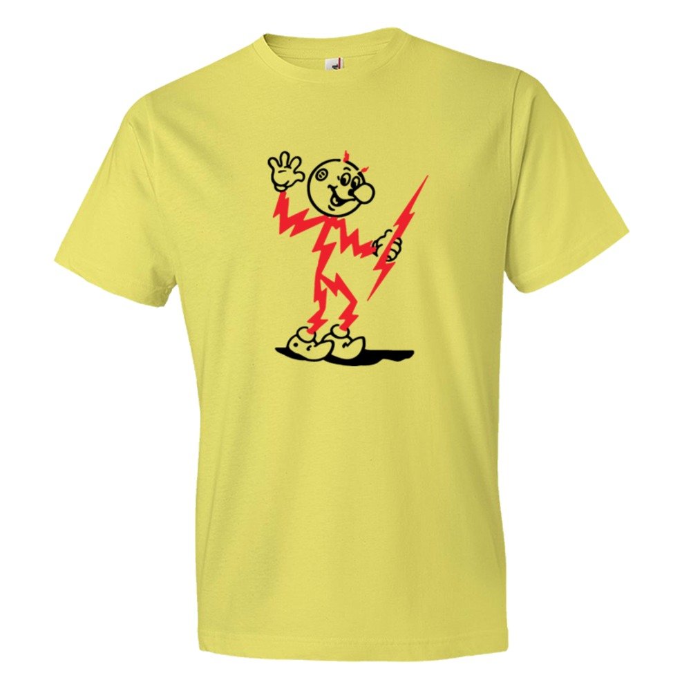 Retro Electricty Guy Killowatt Man - Tee Shirt