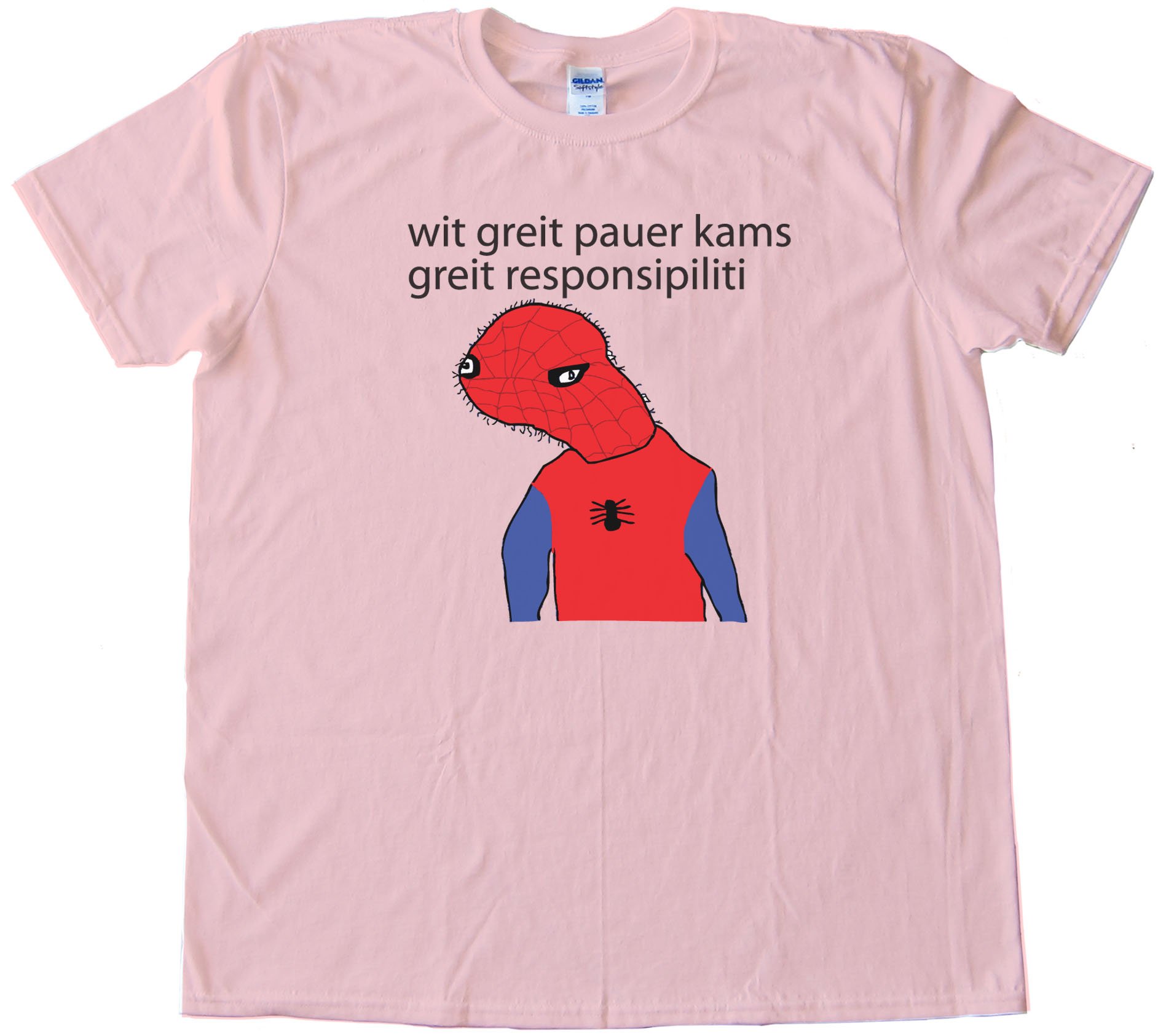 Spooderman - With Great Power Comes Great Responsibility - Tee Shirt