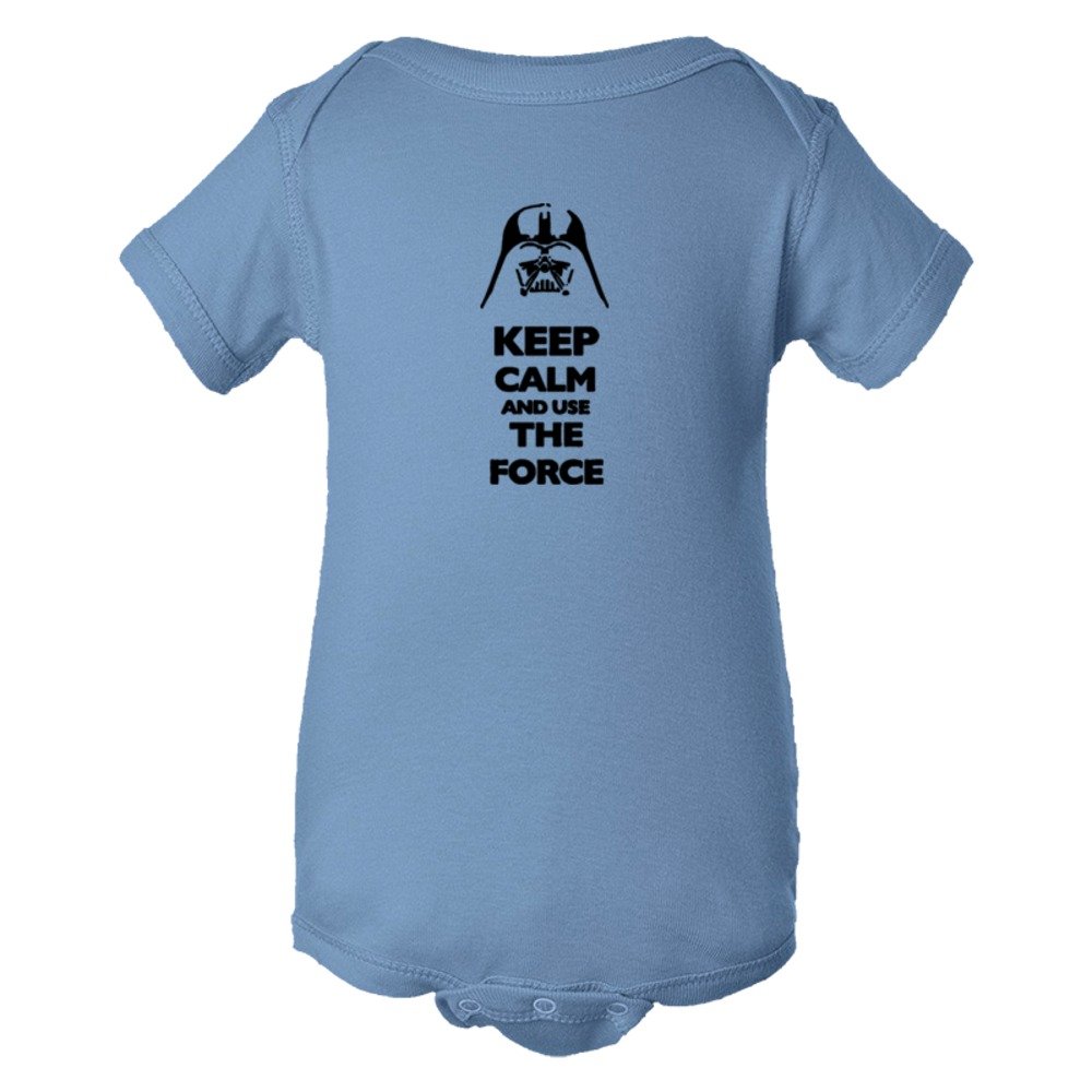 Baby Bodysuit Keep Calm And Use The Force Darth Vader