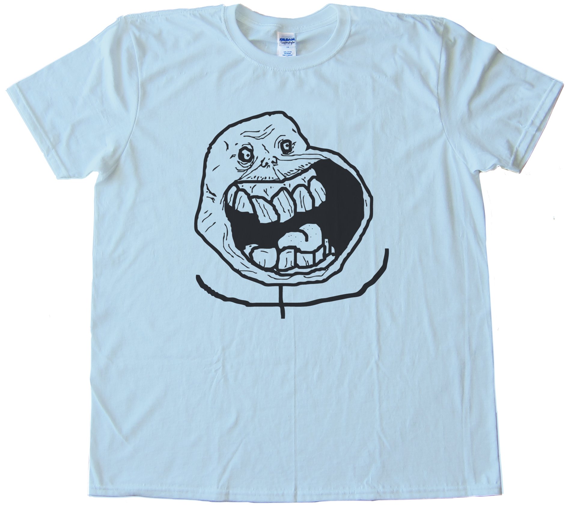 Super Alone Rage Comic Face Tee Shirt