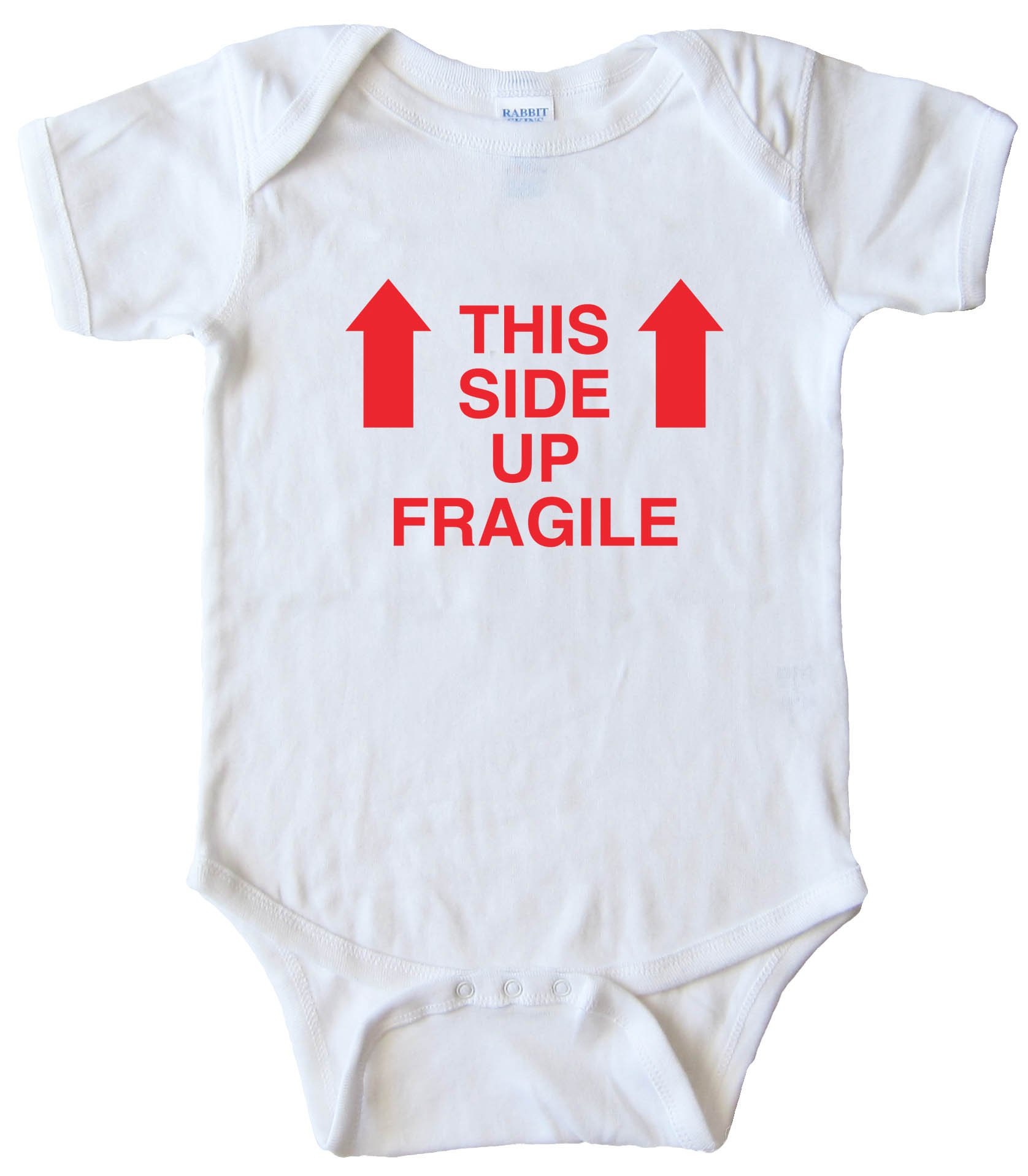 This Side Up - Fragile - Baby Bodysuit