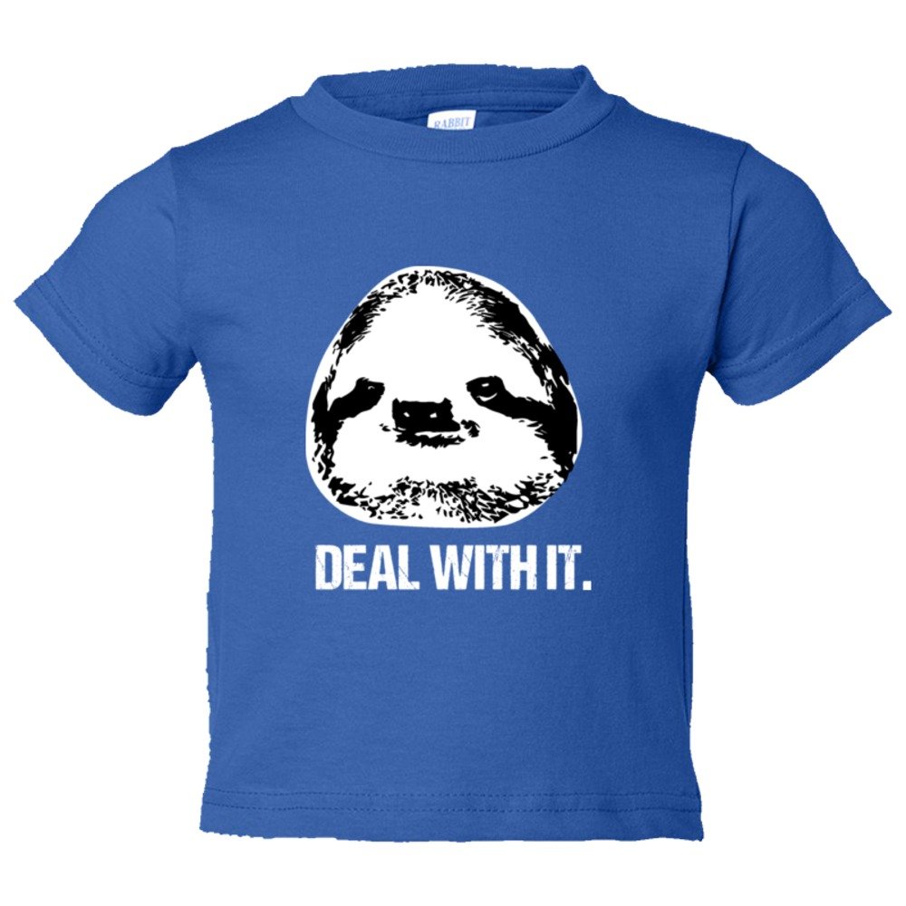 Toddler Sized Deal With It Sloth - Tee Shirt Rabbit Skins