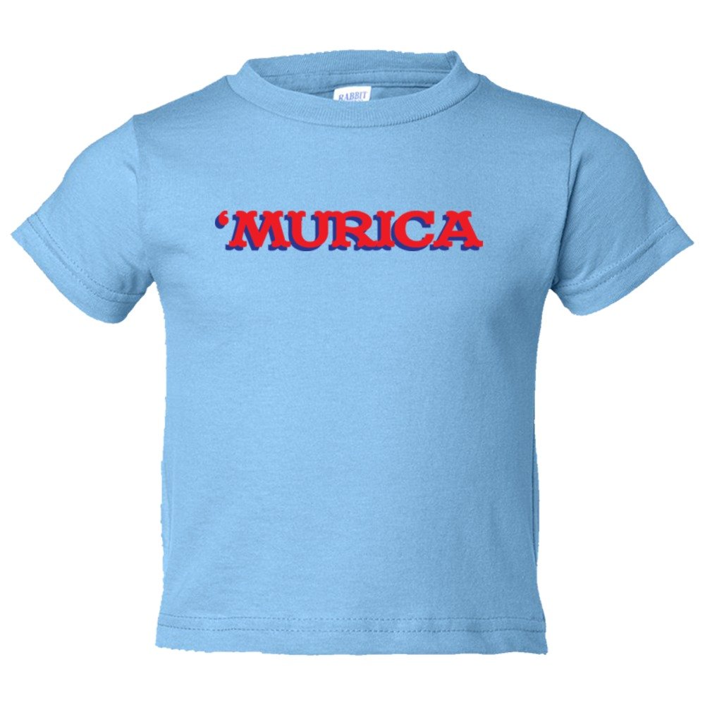 Toddler Sized 'Murica American Spirit George Bush Style - Tee Shirt Rabbit Skins