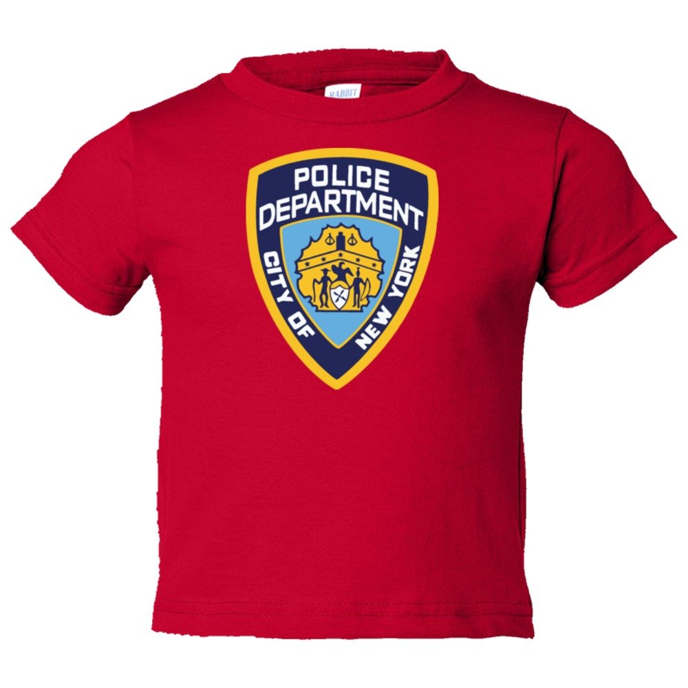 Toddler Sized Nypd New York Police Department Logo - Tee Shirt Rabbit Skins