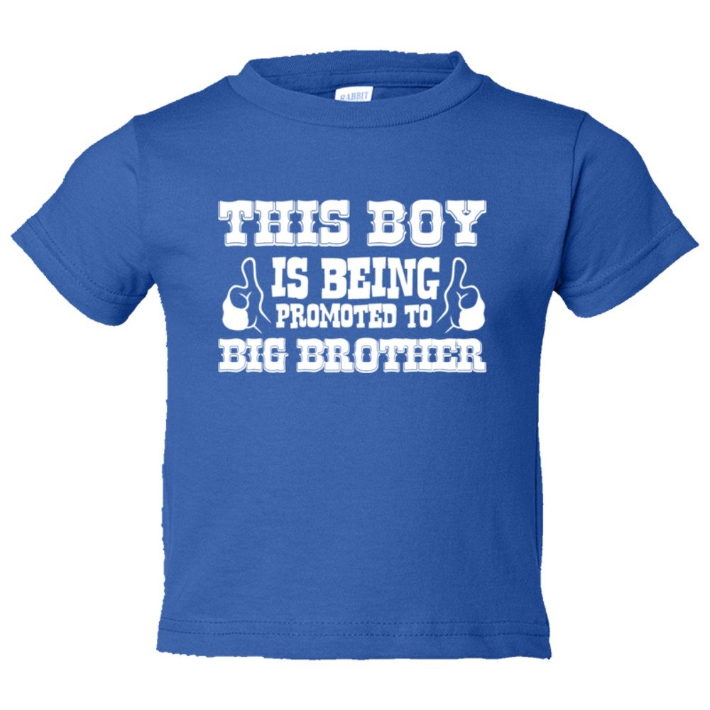 Toddler Sized This Boy Is Being Promoted To Big Brother Two Thumbs Up - Tee Shirt Rabbit Skins