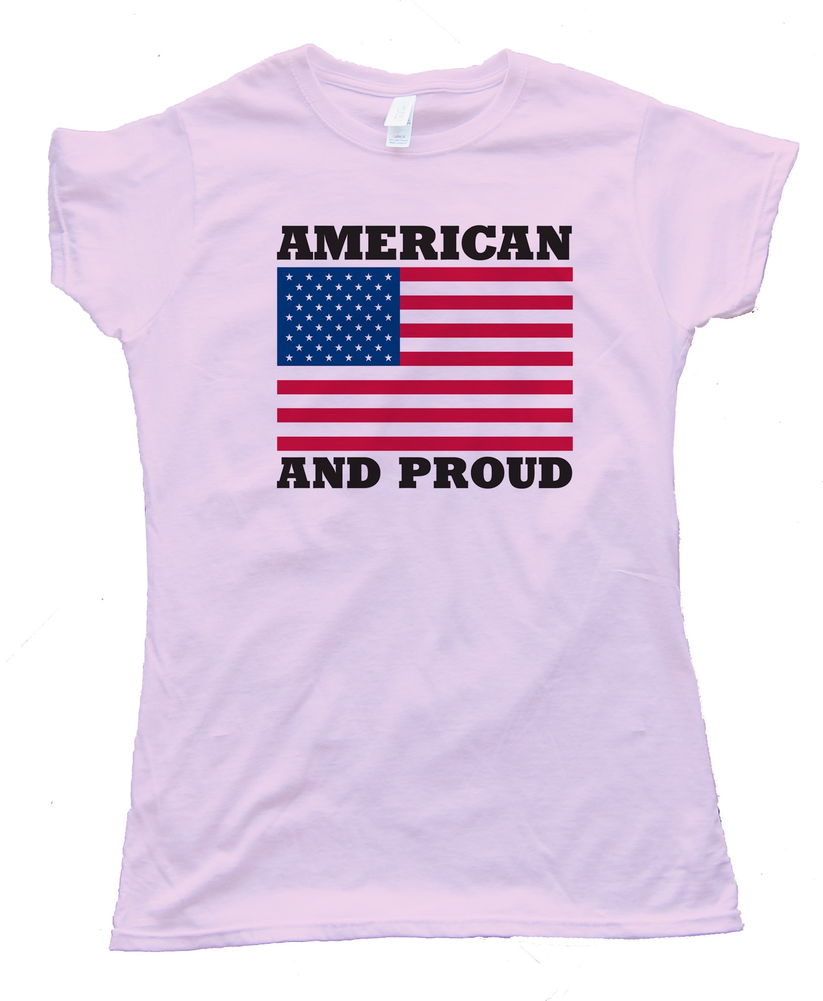 Womens American And Proud Tee Shirt