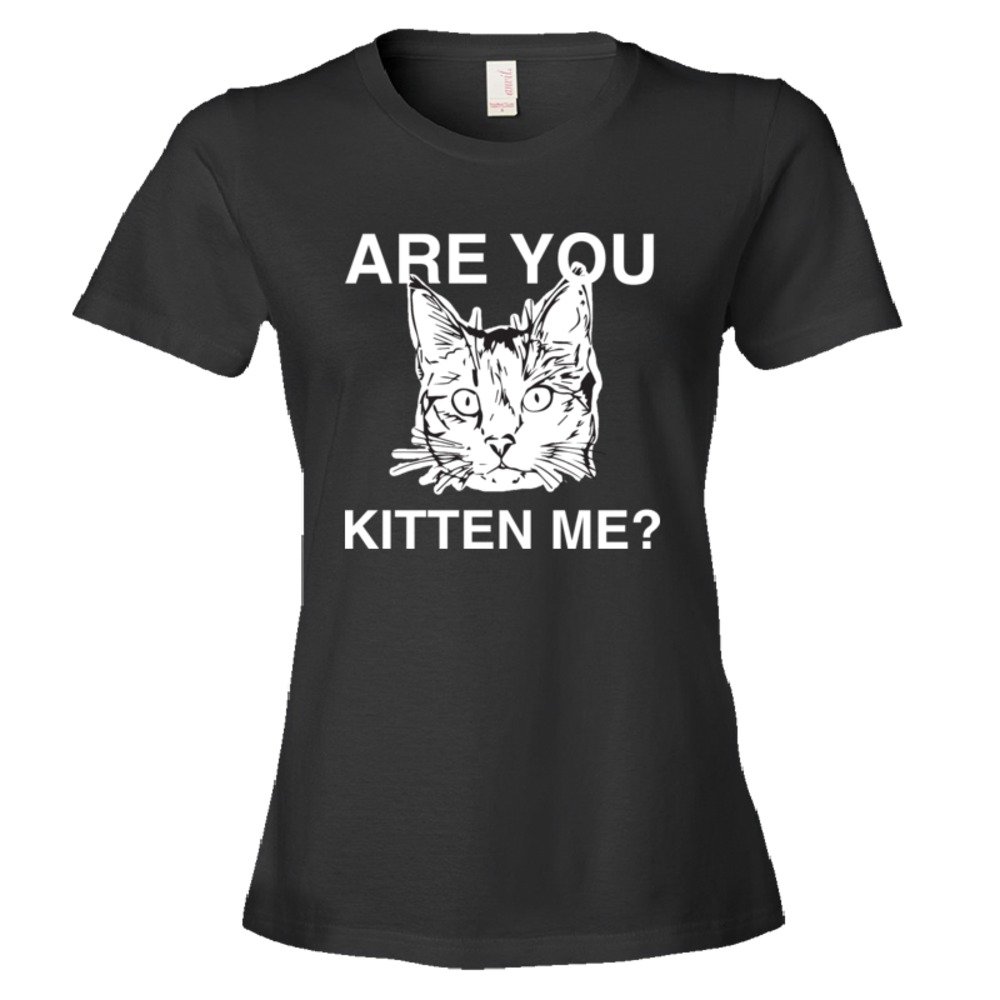 Womens Are You Kitten Me? Cat Person - Tee Shirt