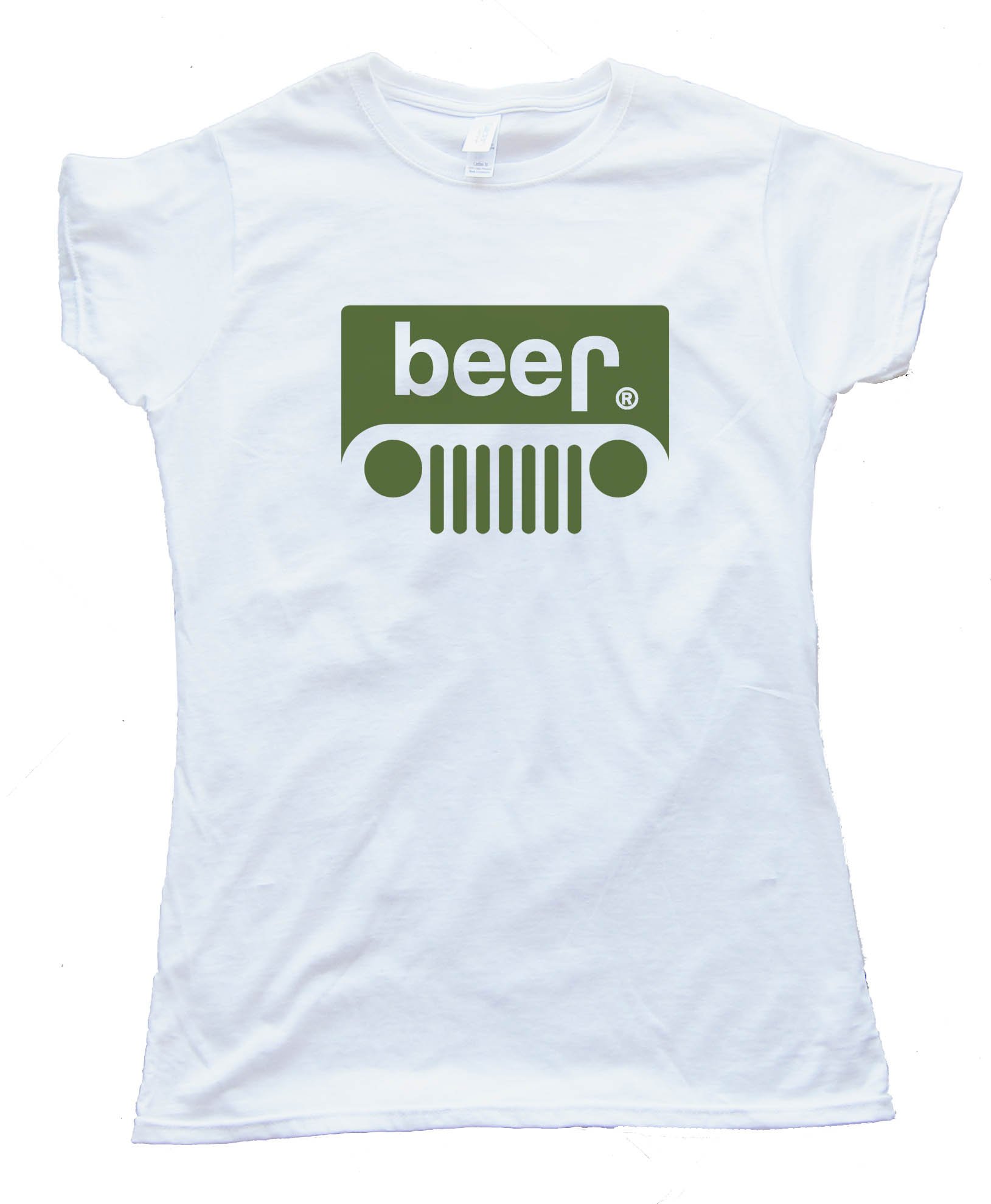 Womens Beer Jeep Logo - Tee Shirt