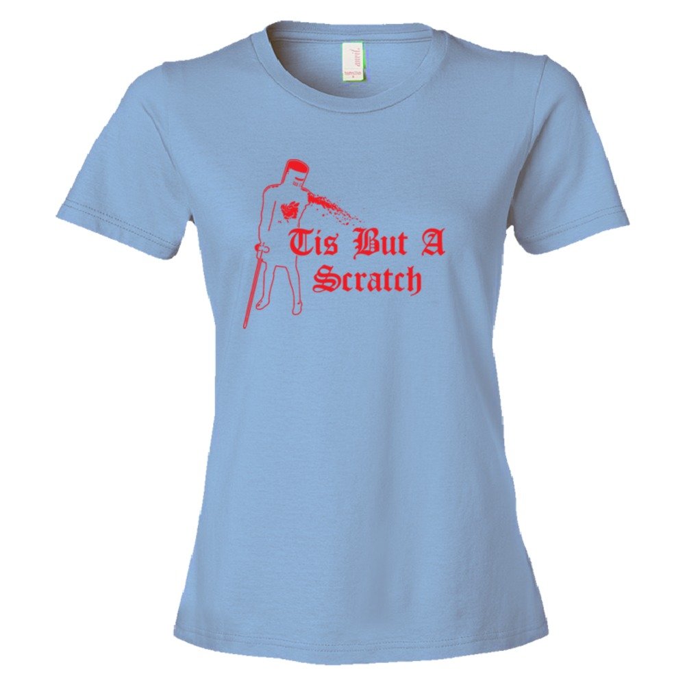 Womens 'Tis But A Scratch Monthy Python Dark Knight - Tee Shirt