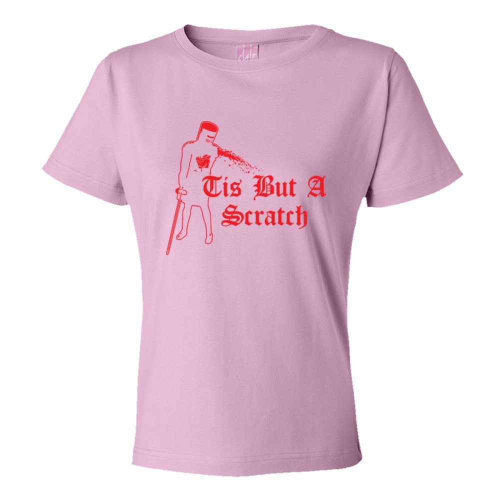Womens 'Tis But A Scratch Monthy Python Dark Knight - Tee Shirt