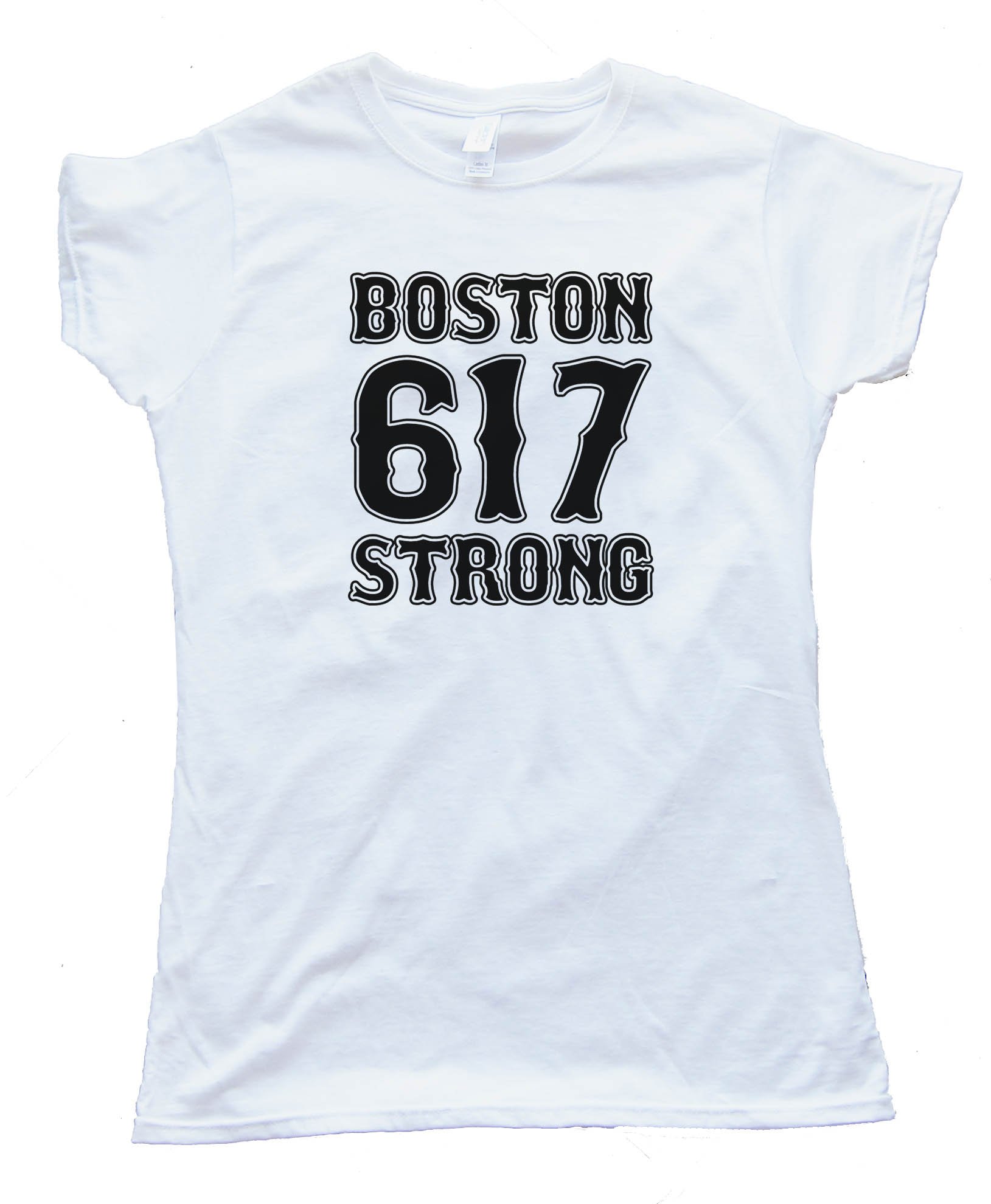 Womens 617 Boston Strong - Tee Shirt