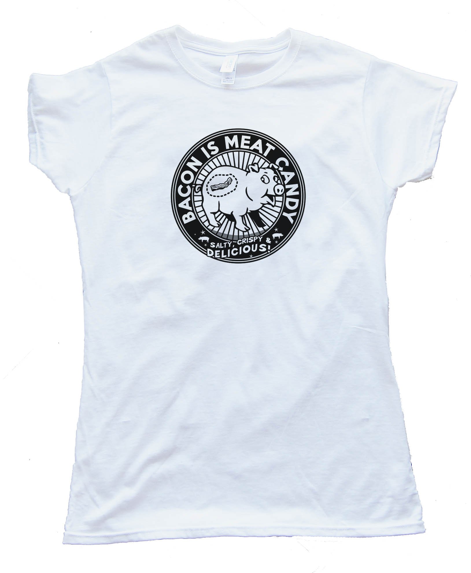 Womens Bacon Is Meat Candy - Tee Shirt