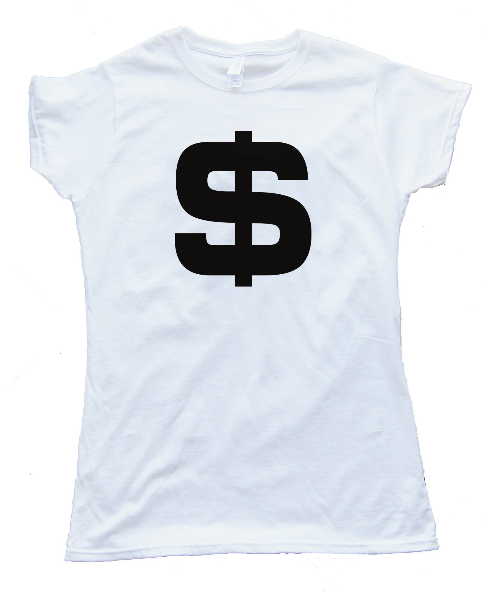 Womens Big Us Dollar Sign Tee Shirt