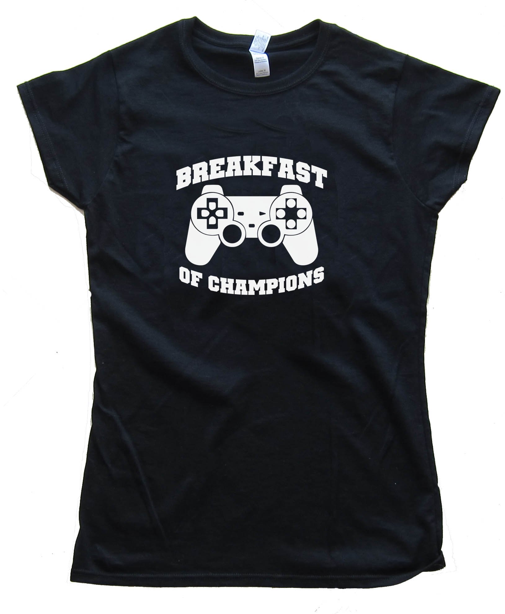 Womens Breakfast Of Champions Gamer - Tee Shirt