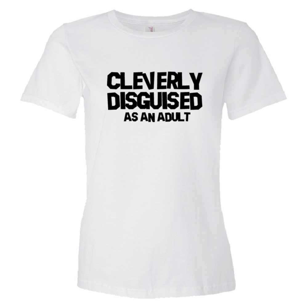 Womens Cleverly Disguised As An Adult - Tee Shirt